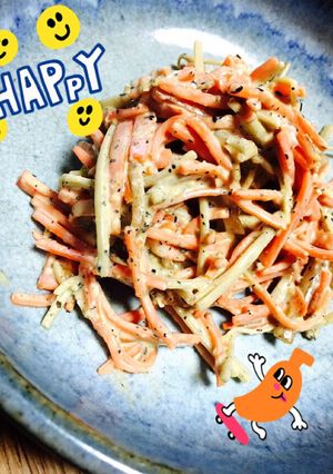 味しっかり♡簡単ごぼうサラダ♡お弁当にも-レシピのメイン写真