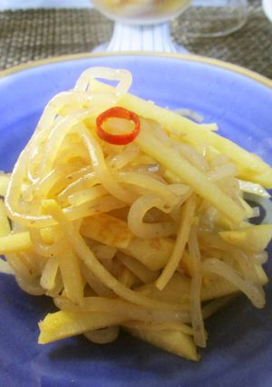 タケノコとしらたきのキンピラ-レシピのメイン写真