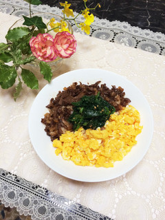 ちゃちゃっと♡三色丼-レシピのメイン写真