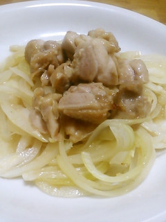レンジで簡単!!鶏と玉葱の柚子胡椒酒蒸し-レシピのメイン写真