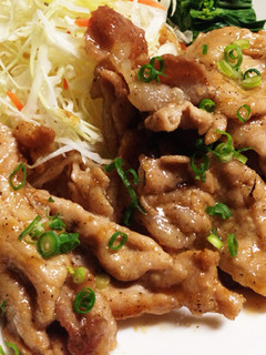 ポン酢で簡単豚ロース薄切り肉の生姜焼き-レシピのメイン写真