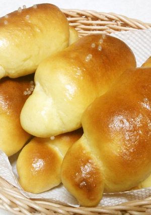 手ごねde塩パン♡-レシピのメイン写真