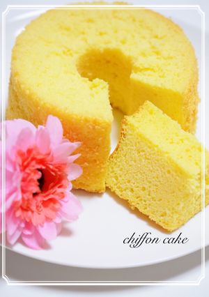 もちもちしっとり❀米粉のシフォンケーキ-レシピのメイン写真