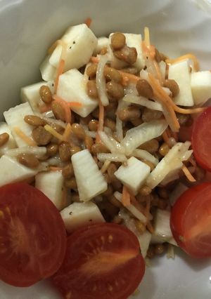 納豆入りサラダ♫-レシピのメイン写真