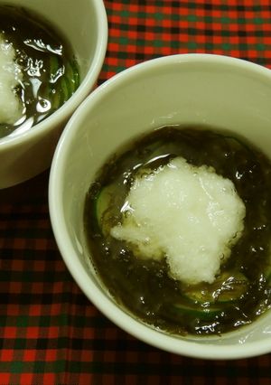 超簡単☆もずくと胡瓜と長芋の酢の物-レシピのメイン写真