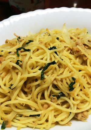 ツナの和風パスタ-レシピのメイン写真
