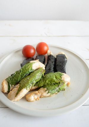 こうじ屋さんの醤油麹で作るささみの2色焼-レシピのメイン写真