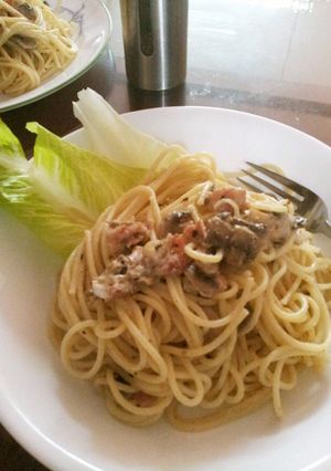 クリームチーズでクリームパスタ-レシピのメイン写真