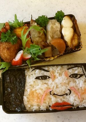 簡単♪マツコデラックスキャラ弁(‾3‾)-レシピのメイン写真