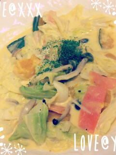 かぼちゃとキャベツのクリーム煮-レシピのメイン写真
