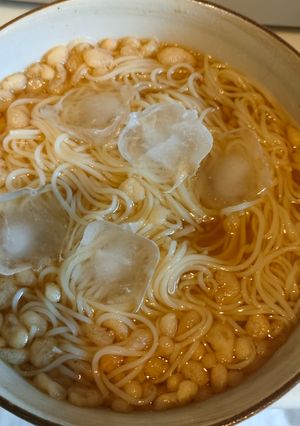 痛い喉に優しい天かす素麺-レシピのメイン写真