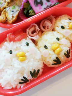 ひよこ&にわとりのキャラ弁-レシピのメイン写真