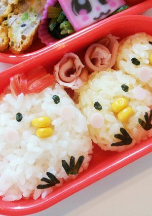 ひよこ＆にわとりのキャラ弁-レシピのメイン写真