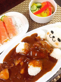 簡単可愛い くまカレー-レシピのメイン写真