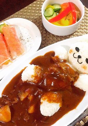 簡単可愛い くまカレー-レシピのメイン写真