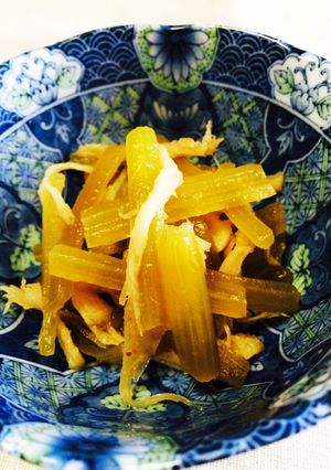 蕗とさきいかのキンピラ-レシピのメイン写真