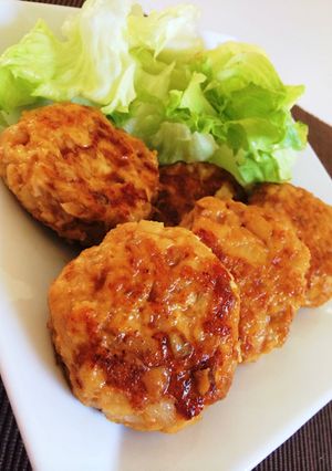 筍と新玉ねぎのつくねハンバーグ-レシピのメイン写真