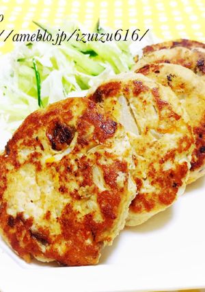 ヘルシー★さばとおからのカレーバーグ-レシピのメイン写真