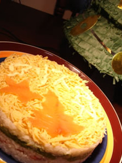 サーモンとアボカドの簡単寿司ケーキ♪-レシピのメイン写真