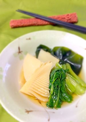 野菜ソムリエの春セリと筍の炊き合わせ-レシピのメイン写真