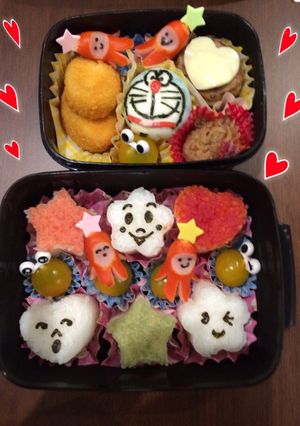 ドラえもん❗️たまご♡勝負❗️キャラ弁♡-レシピのメイン写真