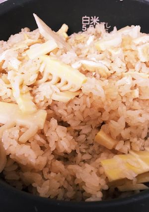 濃いめ我が家の白だしタケノコ御飯覚え書き-レシピのメイン写真