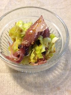 春キャベツとホタルイカの和え物-レシピのメイン写真