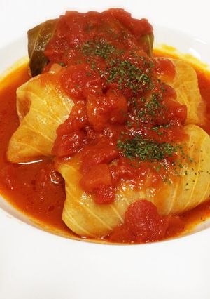 トマト缶で超〜美味しい！ロールキャベツ♡-レシピのメイン写真
