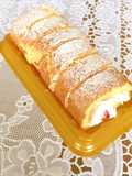 基本のスポンジでイチゴのロールケーキ