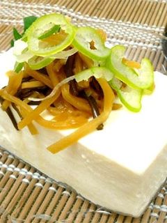 冷奴☆おかずしょうがのせ』-レシピのメイン写真