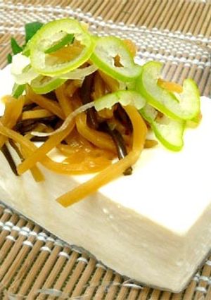冷奴☆おかずしょうがのせ』-レシピのメイン写真