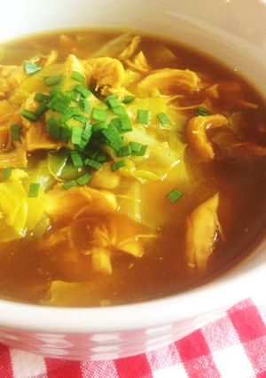 ささみとキャベツのカレーうどん-レシピのメイン写真