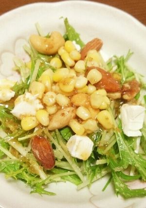 簡単！食べやすい！水菜サラダ**-レシピのメイン写真