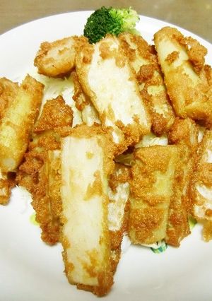 ダイズラボで，ウドの唐揚げを♪-レシピのメイン写真