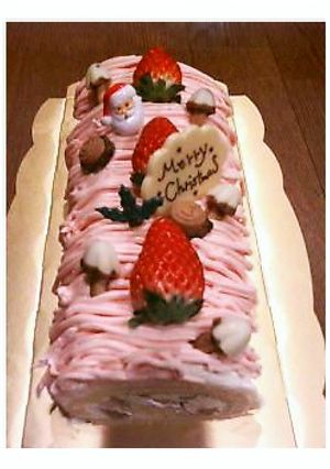 イチゴのクリスマスロール-レシピのメイン写真