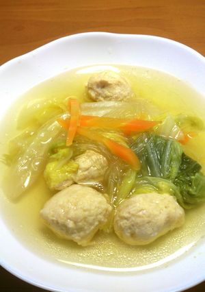 鶏だんごと春雨のスープ-レシピのメイン写真