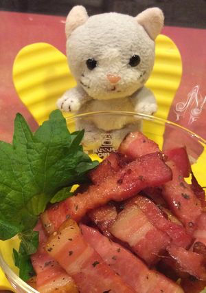 ヘルシー♧トースターdeカリカリベーコン-レシピのメイン写真