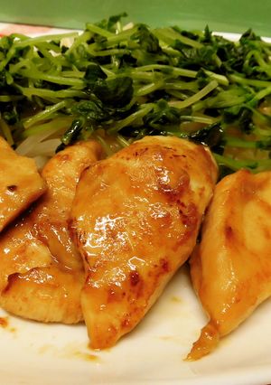 鶏胸肉のソテー♪(レモンバター醤油)-レシピのメイン写真
