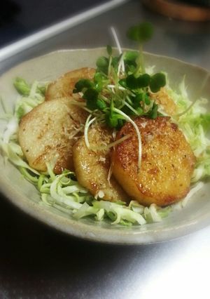 山芋のステーキ 春キャベツ添え-レシピのメイン写真