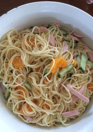 簡単♪我が家のスパゲッティサラダ-レシピのメイン写真