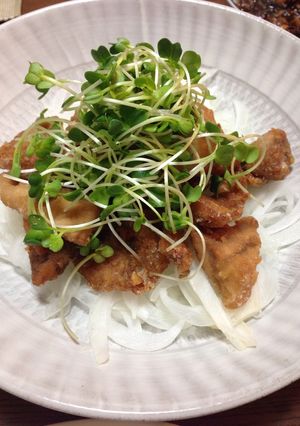 新玉ねぎとめかじきの唐揚げポン-レシピのメイン写真