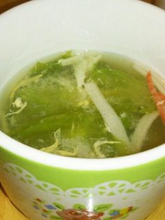白だしで作る♪レタスのスープ-レシピのメイン写真