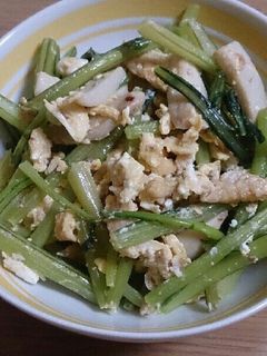 シャキシャキかぶの茎炒め-レシピのメイン写真