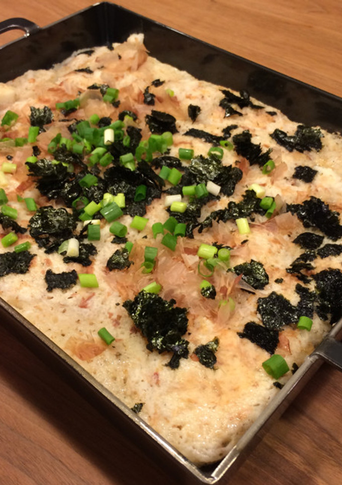 おろして混ぜて焼くだけ！長芋のとろろ焼き-レシピのメイン写真