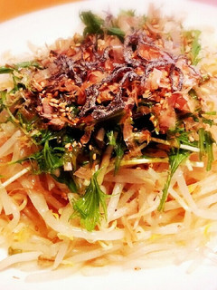 温もやし❢塩ダレ&ごま油でいただきます♪-レシピのメイン写真
