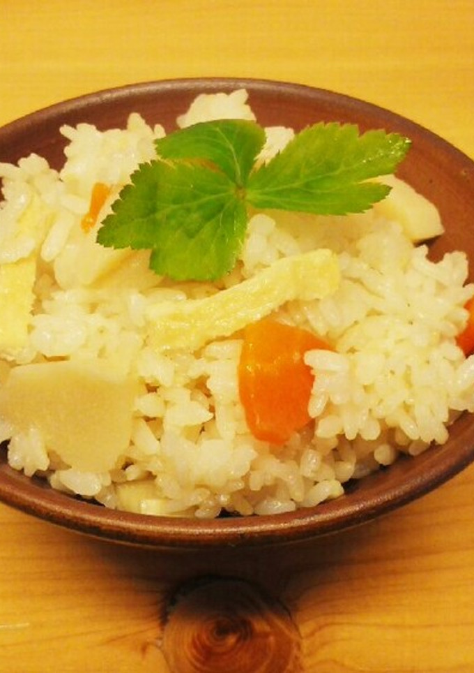 筍ごはん（たけのこの煮物リメイク）-レシピのメイン写真