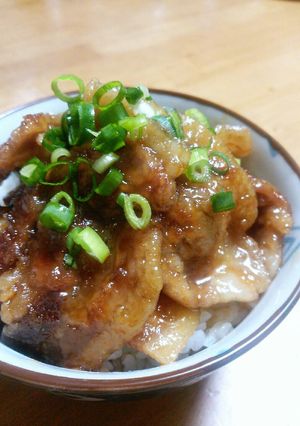 うちの豚丼♡豚バラとにんにくが旨旨～☆-レシピのメイン写真