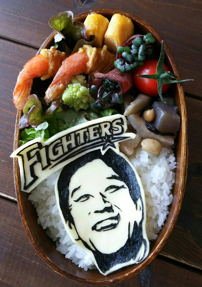 キャラ弁 ファイターズ 栗山英樹監督ー！-レシピのメイン写真