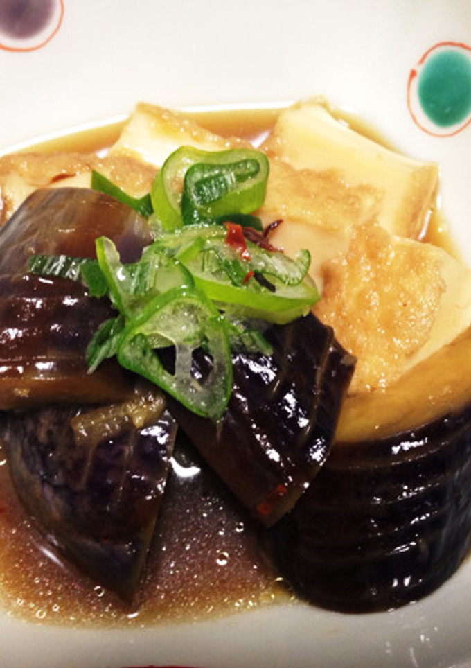 茄子と葱と厚揚げの煮物-レシピのメイン写真