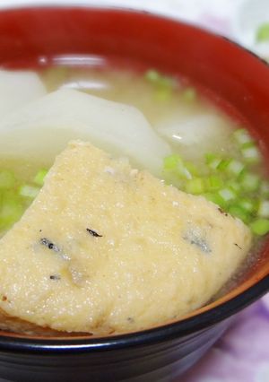 蕪とがんもどきのお味噌汁(厚揚げでも）-レシピのメイン写真